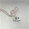Vivienne Westwood Collana Vivienne Westwood OCTAVIE nastro sfera argento azzurro TOP 2 cm x 1,5 cm