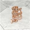 Vivienne Westwood bracciale orecchio singolo Marcella 3 fili oro rosa pezzo u...