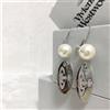 Vivienne Westwood Orecchini Vivienne Westwood logo perle argento 4,5 cm senza scatola [EJ791