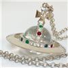Vivienne Westwood Collana Vivienne Westwood sfera media argento piano trasparente 6,5 cm C:80 c...