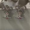 Vivienne Westwood Orecchini Vivienne Westwood OCTAVIE sfera a nastro 2 cm x 1,5 cm argento/rosa...