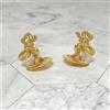 Vivienne Westwood Orecchini Vivienne Westwood OCTAVIE nastro sfera oro rosa 2 cm x 1,5 cm NO SC...
