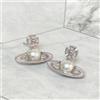 Vivienne Westwood Orecchini Vivienne Westwood Pierce Pearl Orb argento rosa con custodia NO SCA...