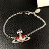 Vivienne Westwood Bracciale Vivienne Westwood cuore diamante argento rosso con custodia NO SCATOLA