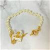Vivienne Westwood Bracciale Vivienne Westwood ORIETTA perle cuore oro 19,5 cm con custodia NO S...
