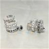 Vivienne Westwood Orecchini Vivienne Westwood Marcella 3 fili argento 2 x 1,2 cm con custodia N...