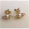 Vivienne Westwood Orecchini Vivienne Westwood Pierce Pearl Orb oro con custodia NO SCATOLA