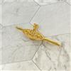 Vivienne Westwood barra clip sfera oro 5,6 cm con custodia NO SCATOLA