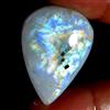Gemstonedesire Pietra di luna flash arcobaleno naturale 37,80 ct. 100% pera cabina 21 x 31 x...