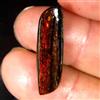 Gemstonedesire 5,85 ct. 100% naturale multi fuoco ammolite fantasia cabochon 7 x 24 x 3 mm p...