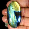 Gemstonedesire 105,40Cts.100%Natural Multi Power Labradorite 28x50x8mm Ovale Cab Top Gemme