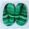 Gemstonedesire 50,85 ct.100% naturale unica malachite verde coppia ovale cabina 17x28x4 mm p...