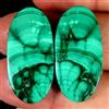Gemstonedesire 50,60 ct.100% naturale unica malachite verde coppia ovale cabina 14x28x5 mm p...