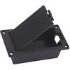 jojofuny Custodia Batteria 9v Nera senza Cavi per Chitarra e Basso Eq08 | Plastica Nera, Accesso Rapido per Sostituzione, Montaggio Piatto, Connettore Attivo Eq08
