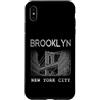 Brooklyn NY Souvenir Shirts Custodia per iPhone XS Max Brooklyn NY Vintage Sport Blu Retro Testo
