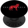 South Dakota Souvenir Tees Tanks Tops Gi Sagoma animale fauna selvatica del coyote del Sud Dakota PopSockets PopGrip Adesivo