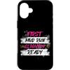 Mud Run Marathon Outfits Schlammlauf Des Custodia per iPhone 16 Plus First Mud Run leggermente Ready Muddy Race Mud Run Mud Run