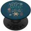 Faith Based Bible Verse Apparel Isaia 43 2 Versetto biblico cristiano nelle acque profonde PopSockets PopGrip Adesivo