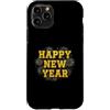 Romiro Djos Custodia per iPhone 11 Pro Collegiate Sparkle Felice Anno Nuovo Tipografia