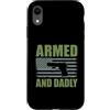 Gun Dad Father Gifts Custodia per iPhone XR Armato E Papà Divertente Pistola Papà Padre Tiro Umorismo