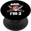 Pirate Birthday Family Gifts ARR I'm 3 Pirate Birthday Skull Crossed Swords Kids PopSockets PopGrip Adesivo