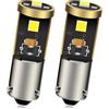 Ruiandsion - 2 lampadine LED Canbus BAX9S H6W 64132 38161, 12-24 V, estremamente luminose, Chipset 3030 3SMD, per luci di parcheggio e lettura, bianca