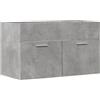 vidaXL Wastafelkast 80x38,5x46 cm spaanplaat betongrijs