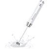 Maestri House Montalatte Elettrico, Impermeabile Portatile Frullino Montalatte Cappuccinatore Elettrico, Potente Mini Frullatore Staccabile in Acciaio Inox per Latte, Matcha, Cappuccino, LunaFro NS