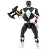 Power Rangers Adam Black Ranger Morphing Action Figure - Mighty Morphin Toy con funzione di trasformazione, Power Axe & Lion Thunderzord Theme