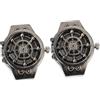 Ipetboom Orologio ad Anello Design Timone, Stile Vintage, Coperchio Apribile, in Lega di Zinco, Set da 2 Pezzi per Gioiello Decorativo