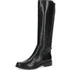 CAPRICE Stivali da donna alti con tacco con cerniera eleganti, Nero (Black Comb), 39 EU
