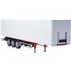 Carson 500907792 1:14 Rimorchio a 3 assi Ver.III bianco - RC-Camion, ricambi, ri
