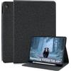 LSPCASA Custodia per Samsung Galaxy A9 Plus 11 Pollici PU Leather Book-style Design Cover Con Portapenne Folio Stand Auto Sleep/Wake Tablet Cover per Samsung Galaxy A9+(SM-X210/X215/X216B)-Nero