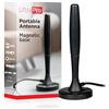 UltraPro Antenna TV HD portatile per interni 4K/8K Ultra HD, canali VHF/UHF, base magnetica, portata di 32 km, omnidirezionale, Nextgen TV Ready, per viaggi, campeggio, camper, portellone posteriore