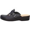 Fly Flot | Woman Professional, Zoccoli Sanitari Donna con Cinturino Regolabile, Ciabatte con Tomaia in Pelle Forata, Sottopiede imbottito in Pelle Antishock, Blu, 41