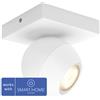 Philips Hue White Amb. Buckram Spot 1 flg bianco 350lm DS
