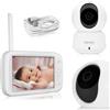 LIONELO Babyline 9.1 Baby Monitor Full HD con Telecamera 360° e Schermo 5