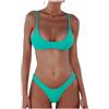 Jinitaimei Bikini Donna Costumi da Bagno Donna Due Pezzi Costume Mare Push up Sexy Set Bikini Brasiliana Perizoma Vita Alta Triangolo Spiaggia Swimwear