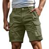 Jinitaimei Pantaloncini Uomo Bermuda Uomo Cargo Pantaloncini con Tasche Laterali Shorts Pantaloni Corti Slim Fit Multi Tasche in Cotone Tasconati Pantaloni Corti Sportivi Estivi