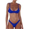 Jinitaimei Bikini Donna Costumi da Bagno Donna Due Pezzi Costume Mare Push up Sexy Set Bikini Brasiliana Perizoma Vita Alta Triangolo Spiaggia Swimwear