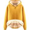 Generisch da Donna con Cappuccio, Taglie Grandi, da Donna, Maglione Lungo,