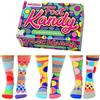United Oddsocks Foot Kandy Set Di 6 Calze Spaiate Da Donna Taglia 37-42 In Confezione Regalo