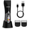 BarberBoss Body Clipper per uomo, Body Groomer, Rifinitore impermeabile per uomo: Rasoio per viso, corpo e inguine con lame in ceramica, Kit per la cura delle parti intime senza fili