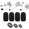 Voarmaks Confezione da 4 coperture per microfono compatibili con sistema microfono SENA SRL per casco Shoei Neotec 2, per Sena SMH10 20s 30s 50s 60s 30k 3S SMH5 spugna paravento microfono filtro pop +