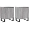 vidaXL Comodini Grigio Sonoma 2 pz 40x30x50 cm in Legno Multistrato