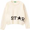 United Colors of Benetton Maglia G/C M/L 1ehhq109g Maglione Bambine e Ragazze