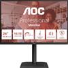 Aoc Monitor PC 24 Full HD Display LED 1920 x 1200 Pixel Tempo di Risposta 4 ms HDMI DisplayPort colore Nero - X24E4U E4