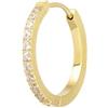 NADIR Mono Orecchino Donna Marlù 31OR0021G-W a cerchio 2 cm con zirconi Oro