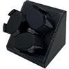 Oshhni Watch Winder per Orologio Automatico 3 Watch Winder, Organizer in Pelle PU, 2 modalità di Rotazione, Box Collector per Orologio da Polso Orologi