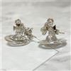 Vivienne Westwood Orecchini Vivienne Westwood Petite Orb argento 2,5 cm x 1,4 cm con custodia N...